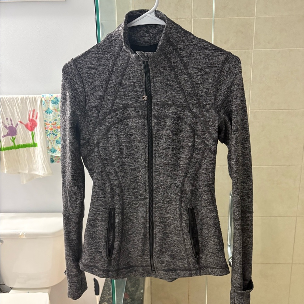 lululemon athletica Gray and Black Scuba Jacket